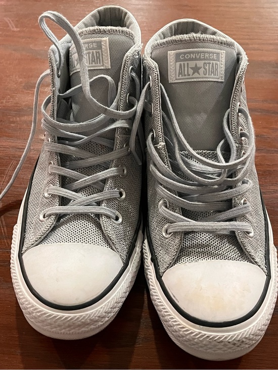 Converse Other - Converse Gray Mesh High-Top Sneakers men’s 10